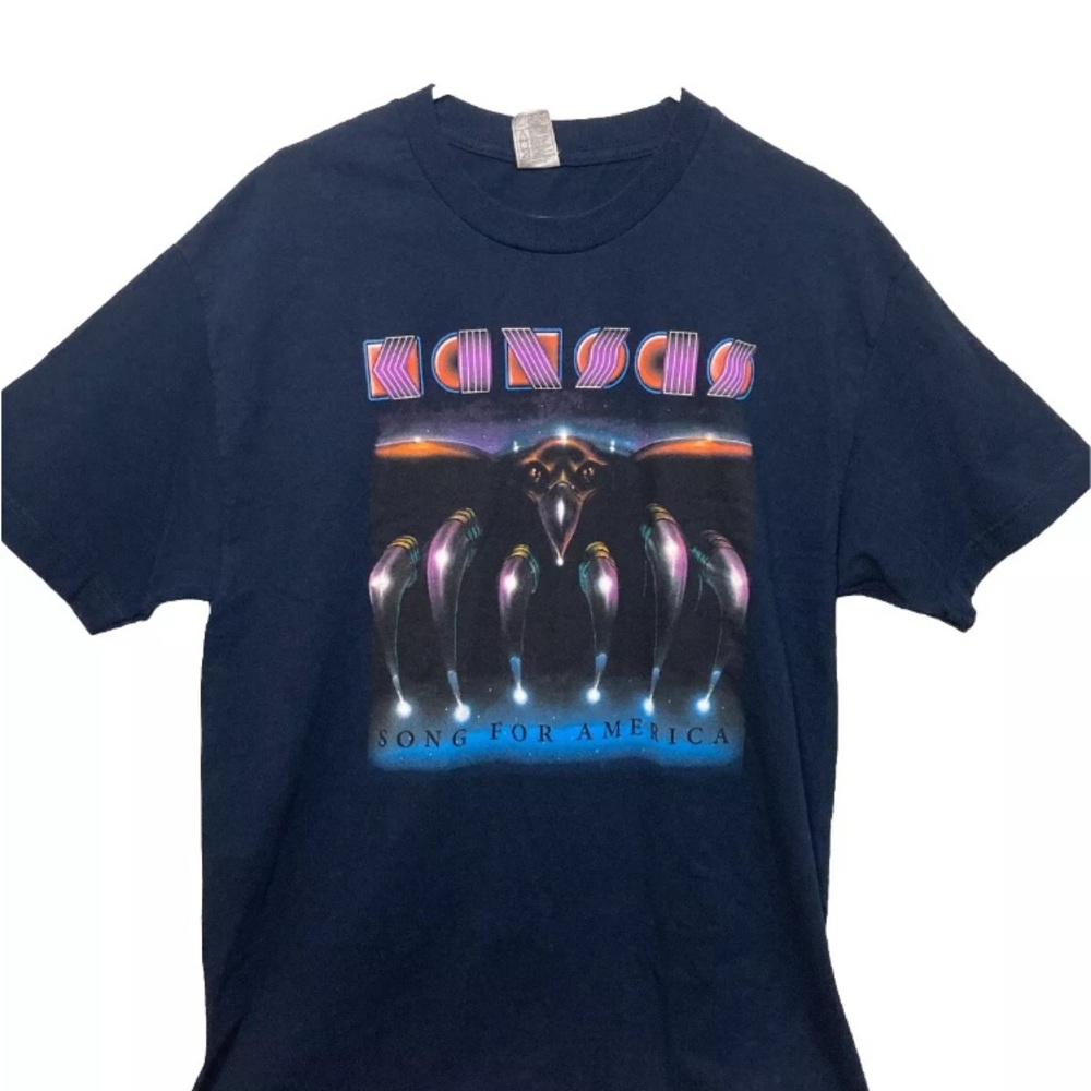 1975 Kansas Song For America Tour Shirt. Reissue. Size Large.